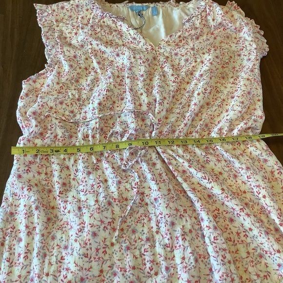 NWOT Draper James Plus Size Size 1 X Pink Flower Print Midi Dress - Picture 11 of 13